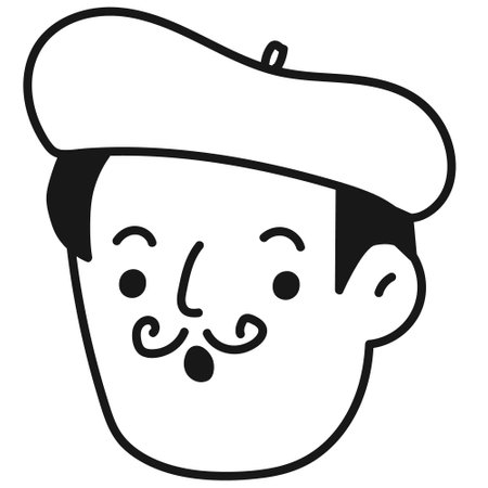 Vector illustration of character expression in handdrawn design. Expression of different emotions concept scenes.のイラスト素材
