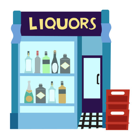 Storefront and Decoration illustration vector. This vector is perfectly crafted for various purposes on the topic of: Storefront and Decorationのイラスト素材
