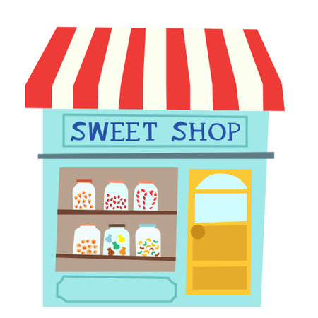 Storefront and Decoration illustration vector. This vector is perfectly crafted for various purposes on the topic of: Storefront and Decorationのイラスト素材