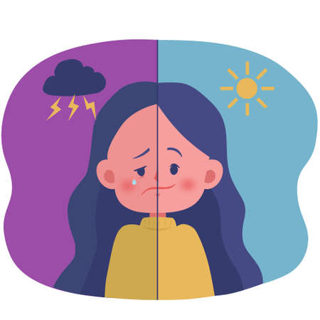Mental disorder illustration vector. This vector is perfectly crafted for various purposes on the topic of: Mental disorderのイラスト素材