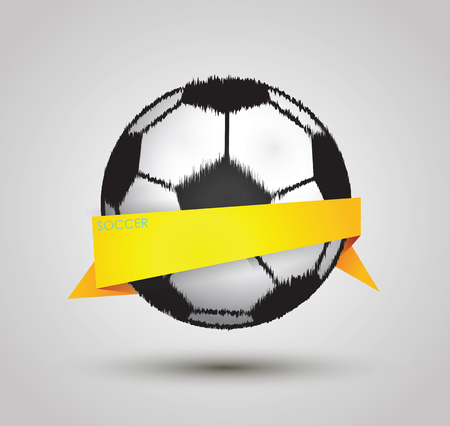soccer ball design by origami on white background, vector illustrationのイラスト素材