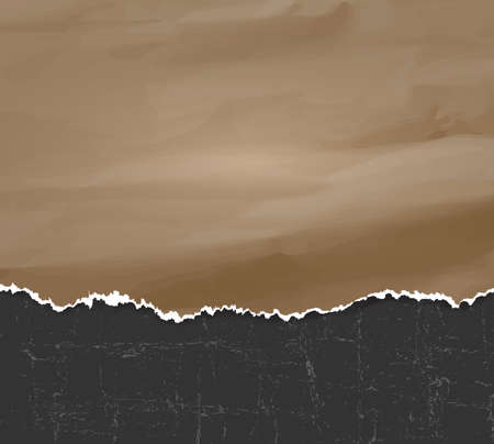 ripped vintage paper on grunge backgroundのイラスト素材