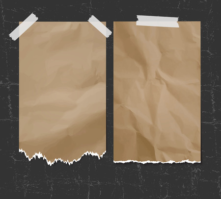  Ripped paper on wall, vector illustrationのイラスト素材