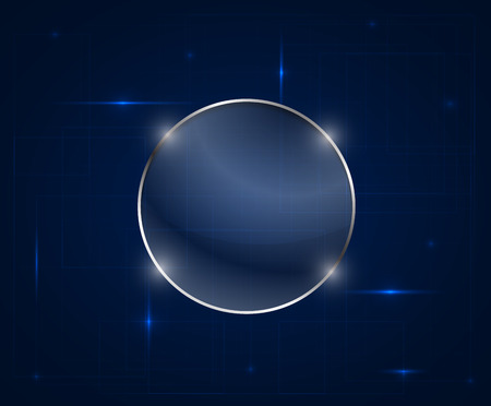 Abstract technology circles vector background.のイラスト素材