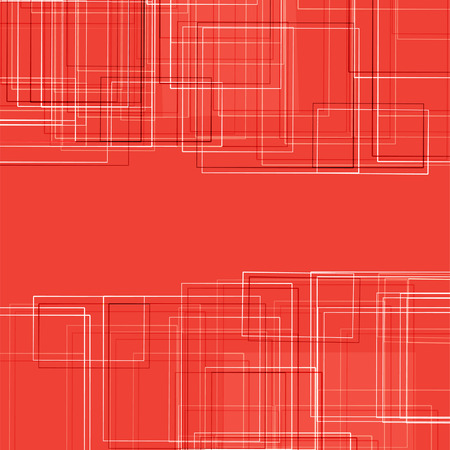 Abstract square on orange Background Vector.のイラスト素材