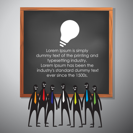 Group of Business People Brainstorming, Vector illustration.のイラスト素材