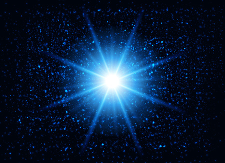 Bright shining with lens flare.のイラスト素材