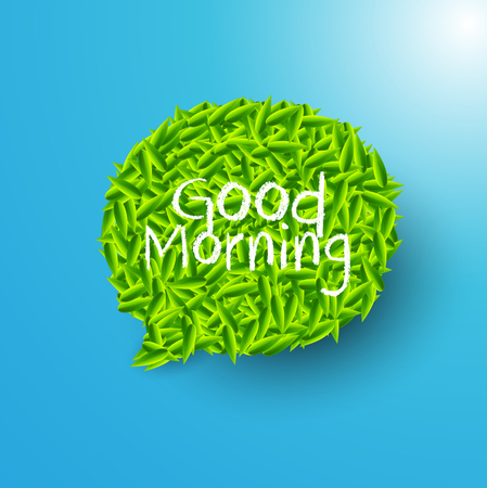 Good morning Bubble for speechのイラスト素材