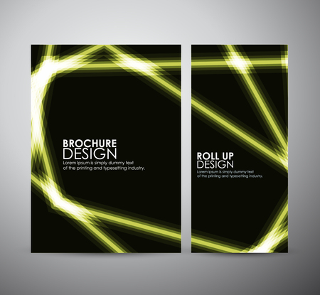 Brochure business design template or roll up. Vector Illustrationのイラスト素材
