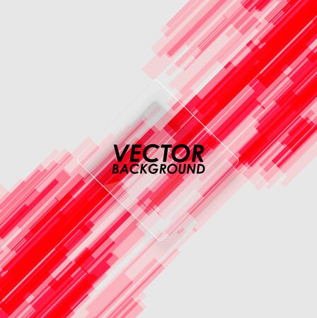 Abstract red square background with glass box.のイラスト素材