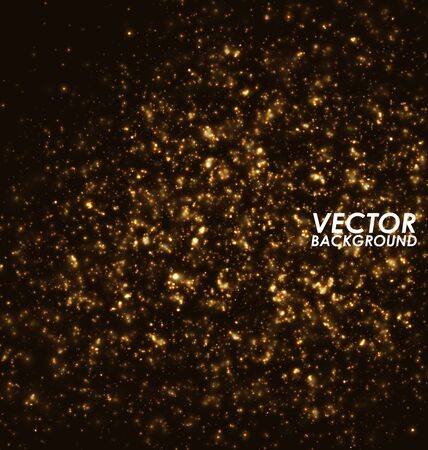 Abstract background - bright gold lightsのイラスト素材