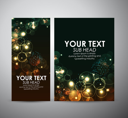 Abstract Circle bokeh. Graphic resources design template or roll up.のイラスト素材