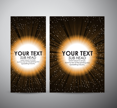 Abstract digital flare frame. Graphic resources design template. Vector illustrationのイラスト素材