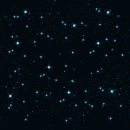 Abstract background with twinkling stars vintage. Vector illustration.のイラスト素材