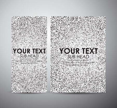 Brochure business design Abstract black dots pattern background.のイラスト素材