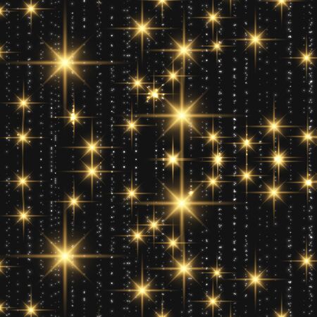 Abstract background with twinkling stars vintage. Vector illustration.のイラスト素材
