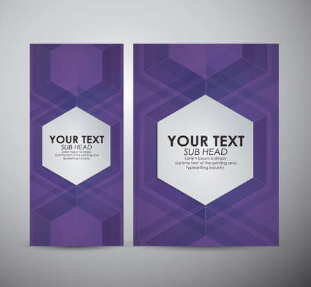 Brochure business design Abstract Hexagon digital  background.のイラスト素材