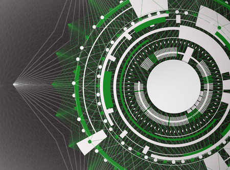 Abstract digital technology background. Abstract technology communication concept. Various technology elements.のイラスト素材