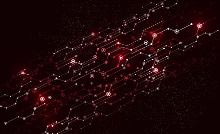 Abstract lights wave modern Circle pattern technology background. futuristic shape.のイラスト素材