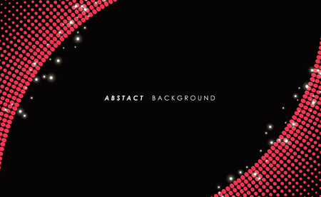 Abstract red dots pattern background.のイラスト素材