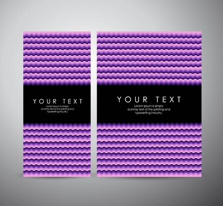 Water wave background, purple background - banner business design template.のイラスト素材