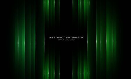Elegant blue lines on dark black background. Luxurious Premium Vector. Detail concept wallpaper.のイラスト素材