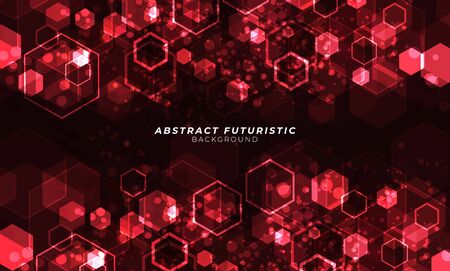 Abstract background with hexagons. futuristic background, Abstract art wallpaper. Vector...