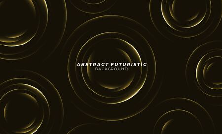 Abstract glowing Circle lines background. Abstract futuristic art wallpaper. Vector illustration.のイラスト素材