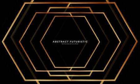 Abstract background with hexagons. futuristic background, Abstract art wallpaper. Vector illustration.のイラスト素材