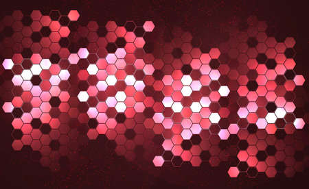 Art hexagons technology background. Abstract Hi-tech communication concept futuristic digital...