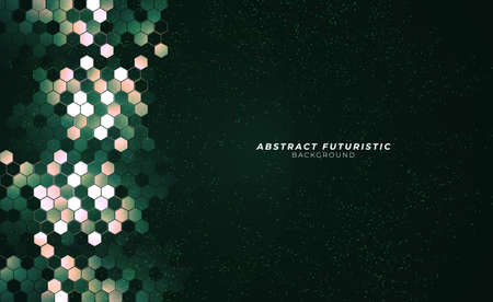 Art hexagons technology background. Abstract Hi-tech communication concept futuristic digital...