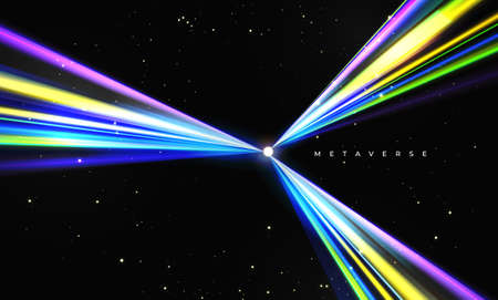 Metaverse on Business futuristic geometric and seamless pattern gradients Background design....