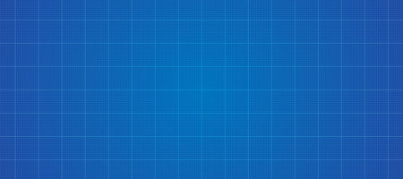 Blueprint background vector illustration. Blank grid paper sheet for technology and architecture projects.のイラスト素材