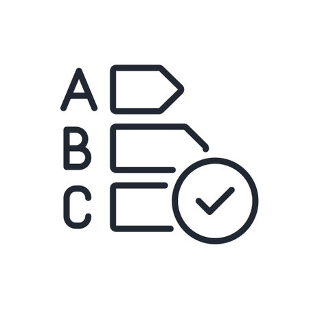 Energy efficiency editable stroke outline icon isolated on white background flat vector illustration. Pixel perfect. 64 x 64.のイラスト素材