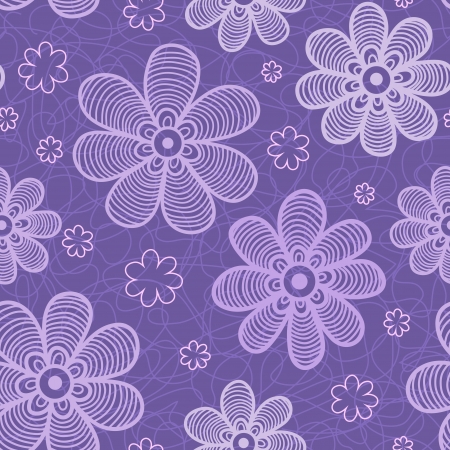 Violet flowers pattern  Beautiful background のイラスト素材
