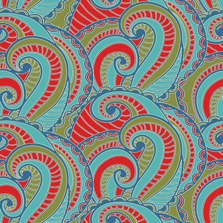 Floral color seamless pattern のイラスト素材