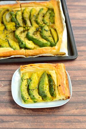 Avocado puff pastryの写真素材