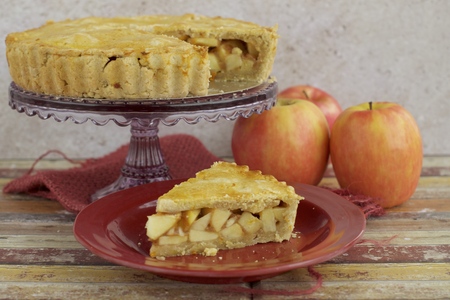 Homemade apple pieの写真素材