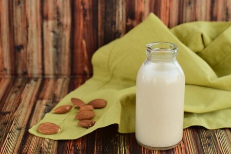 Homemade almond milkの写真素材