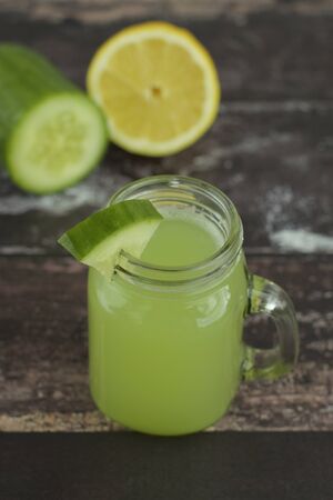 Cucumber lemonadeの写真素材