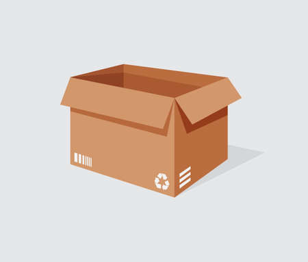 Illustration vector graphic of delivery box on white background perfect for icon businessのイラスト素材