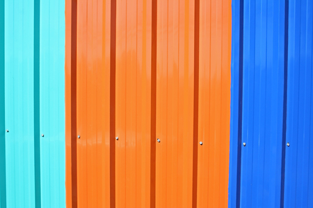 Colorful zinc wall backgroundの写真素材