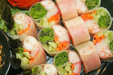 Fresh spring rollsの写真素材