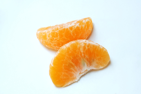 Pieces of mandarin orangeの写真素材