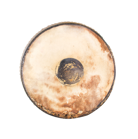 Antique drum  isolated on  background withの写真素材