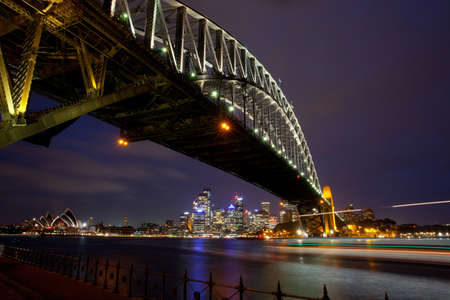 Sydney Harbour Bridge at night