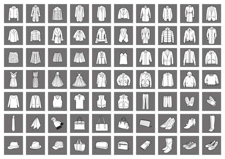 Fashion itemsのイラスト素材