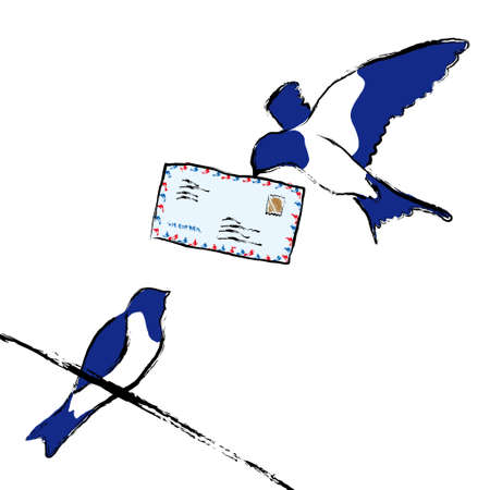 Mail deliveryのイラスト素材