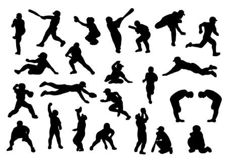 Baseball playersのイラスト素材