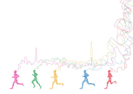 Illustration of marathonのイラスト素材